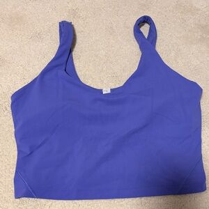 Authentic Lululemon Align Size 10 Beautiful Purple Crop Top w/ Removable Pads